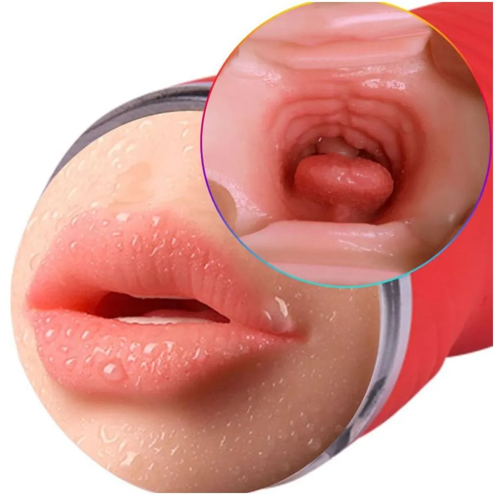 Other Health & Beauty Items Realistic Oral 3D Deep Throat Vibrator Vagina Male Masturbators Sile Pussy Vaginal Toys For Men Drop Deliv Dh3Bn