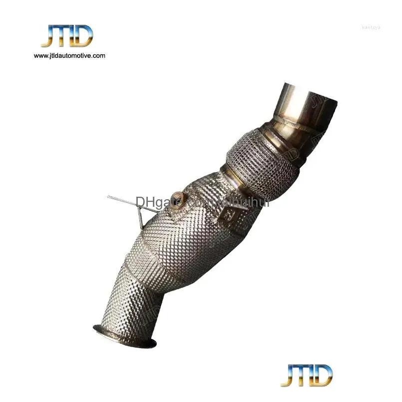 stainless steel heat shield catless exhaust downpipe for g20 330e b48 no opf