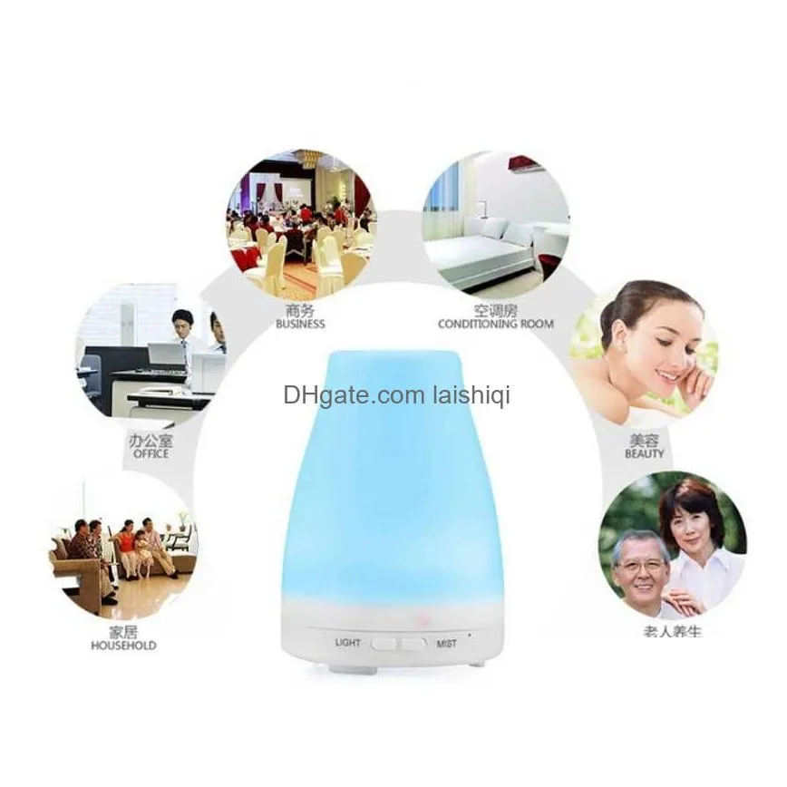 wholesale high quality 100ml 7 color led humidifier diffuser for aromatherapy diffuser ultrasonic  oil diffuser ship