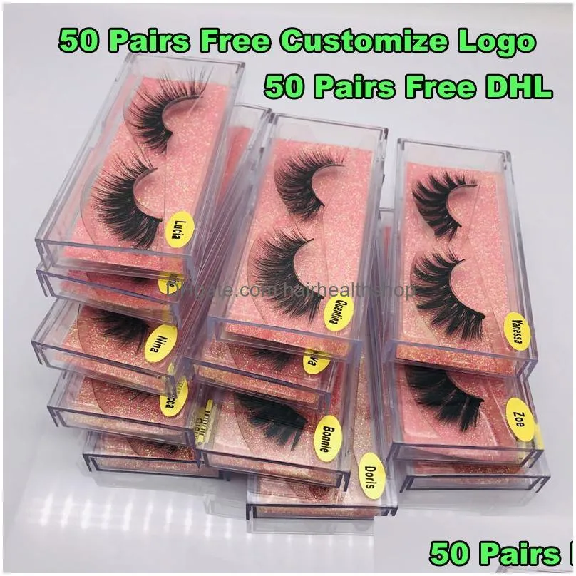 False Eyelashes 3D Mink Eyelashes Wholesale Natural False Lashes Soft Make Up Extension Makeup Fake Eye Series Drop Delivery Health Be Dhdpr