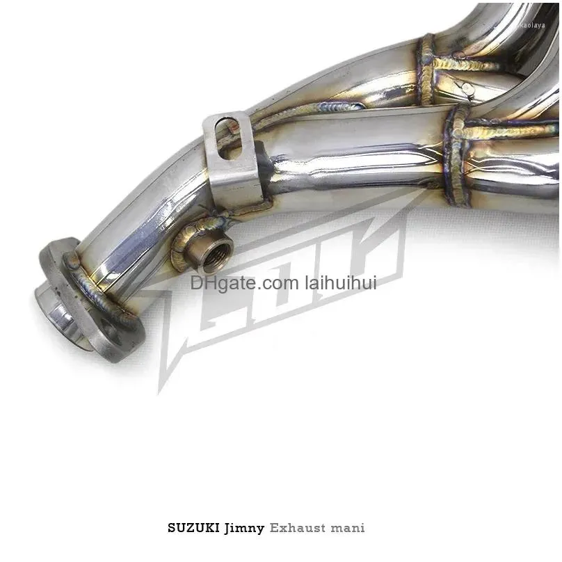 the first section of plantainexhaust manifold for jimny 1.3l 2007-2024 car system stainless steel exhaust pipe