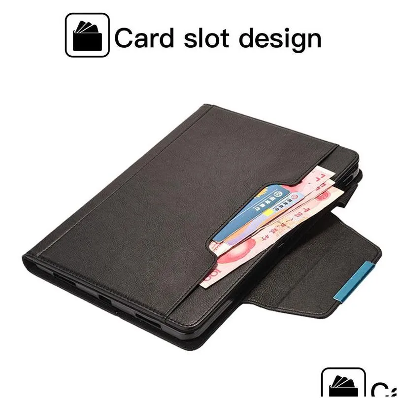 caseist luxury leather tablet case magnetic flip wake sleep pu wallet card cash slots stand holder folio cover bag for ipad air mini pro 1 2 3 4 5 6 7 8 9.7 10.2 10.5 11 12.9