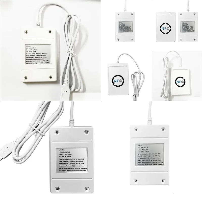 rfid smart card reader contactless writer copier duplicator writable clone nfc acr122u usb s50 1356mhz m1 240123