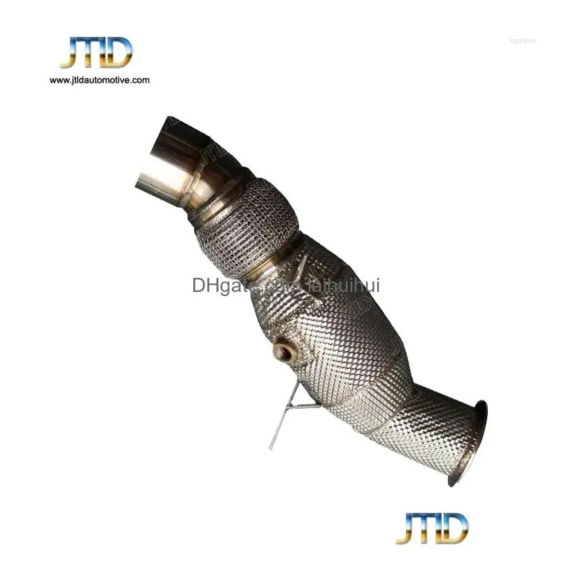 stainless steel heat shield catless exhaust downpipe for g20 330e b48 no opf