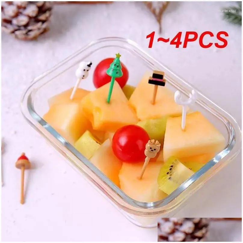 forks 1-4pcs toothpick paper jam creative and interesting durable selected materials delicate touch bento sign cartoon fruit fork