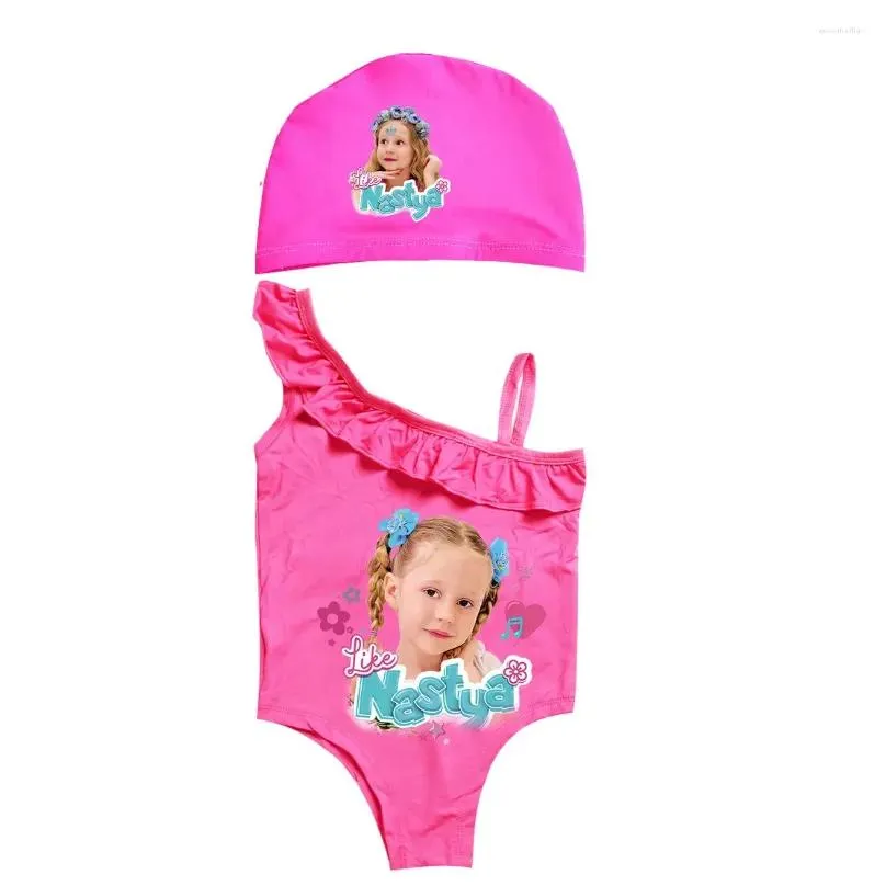 clothing sets lovely like nastya costume baby girls cute ruffle swimsuit kids one piece swimwear children sport beach wear girl