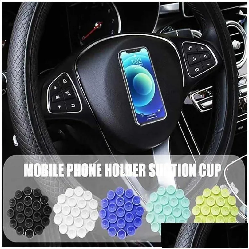 Car Badges Phone Holder Suction Cup Dashboard Circar Mtifunctional Navigation Bracket Mini Sticker Mount Drop Delivery Mobiles Mot Dhivl