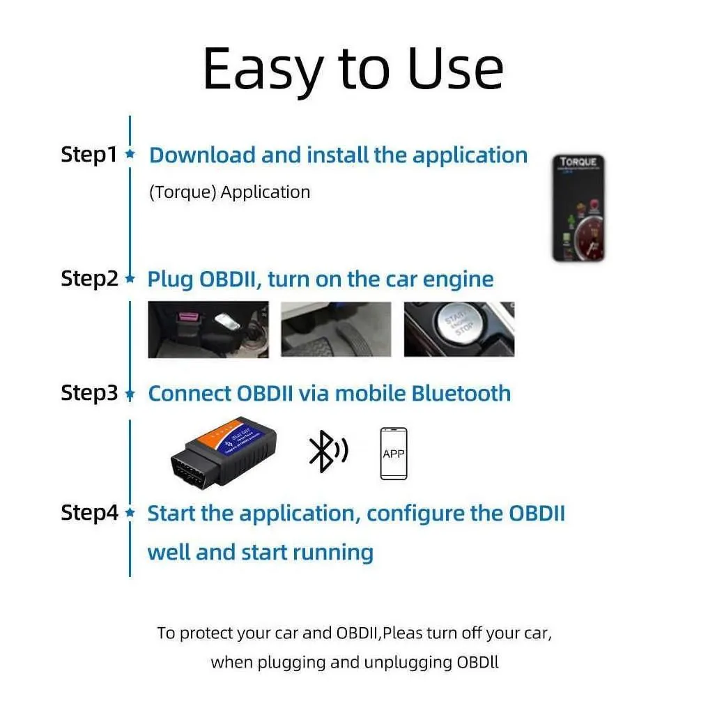 Diagnostic Tools New Obd2 Scanner Elm327 Car Detector Code Reader Tool V1.5 Wifi Bluetooth Obd 2 For Ios Android Scan Repair Drop Del Dhss0