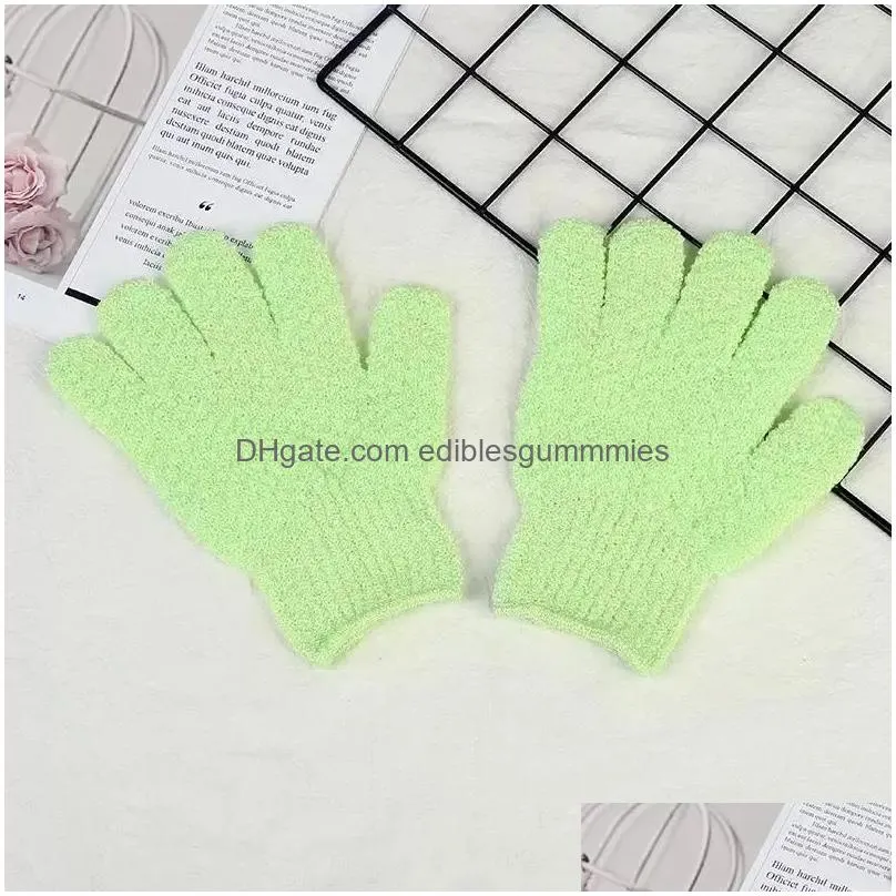 moisturizing spa skin care cloth bath glove brushes exfoliating gloves cloth face body bathes mitten exfoliating gloves ss1121 2.3