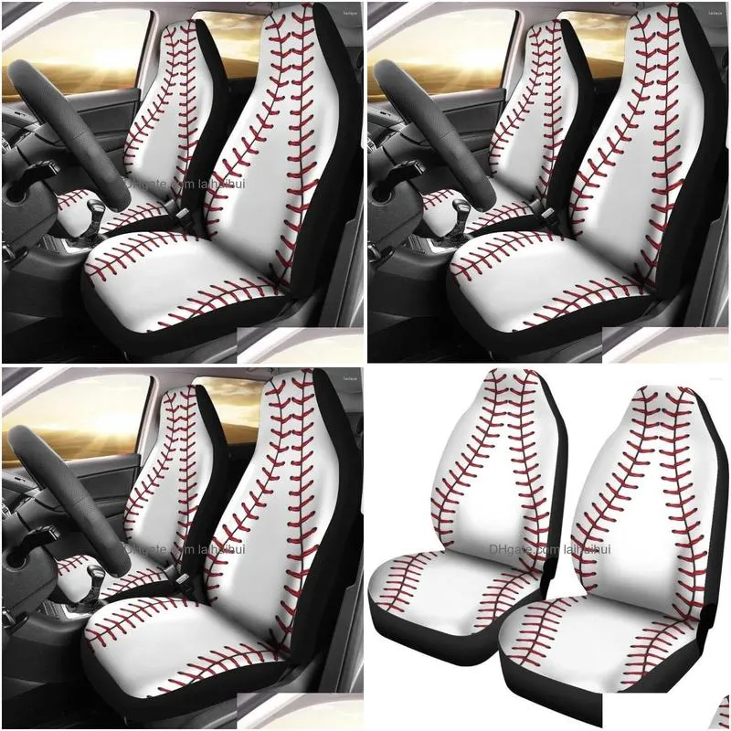 car seat covers baseball stitches cover set 2 pc accessories mats