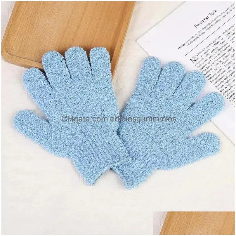 moisturizing spa skin care cloth bath glove brushes exfoliating gloves cloth face body bathes mitten exfoliating gloves ss1121 2.3