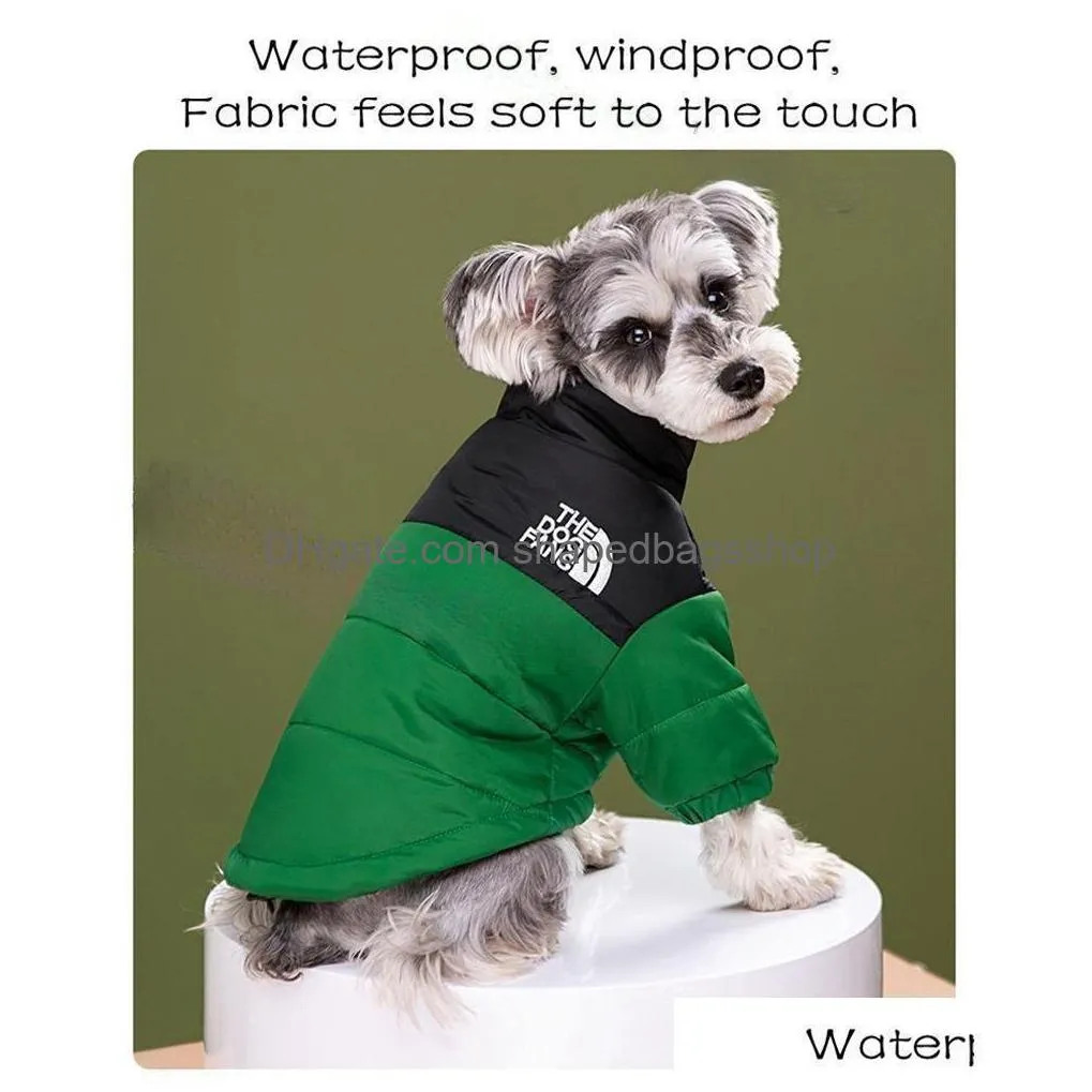 the dog fans pet winter coat designer dog waterproof jacket for small medium large dogs thicken dog coat windbreaker puppy winter clothes for cold weather snowday
