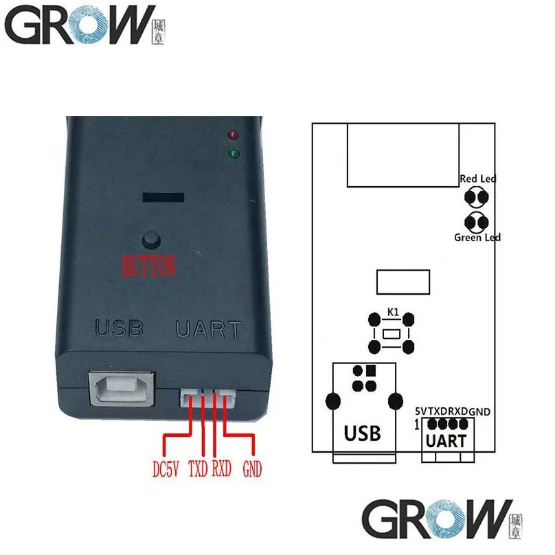 grow gm66 barcode scanners reader module usb uart dc5v for supermarket parking lot6523730