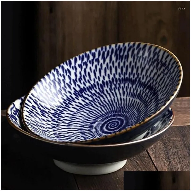 bowls japanese style underglaze ceramic bowl home large noodle soup