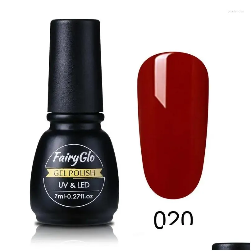 nail gel fairyglo 7ml soak off polish pure color vernis semi permanent enamel lacquer art varnish gellak