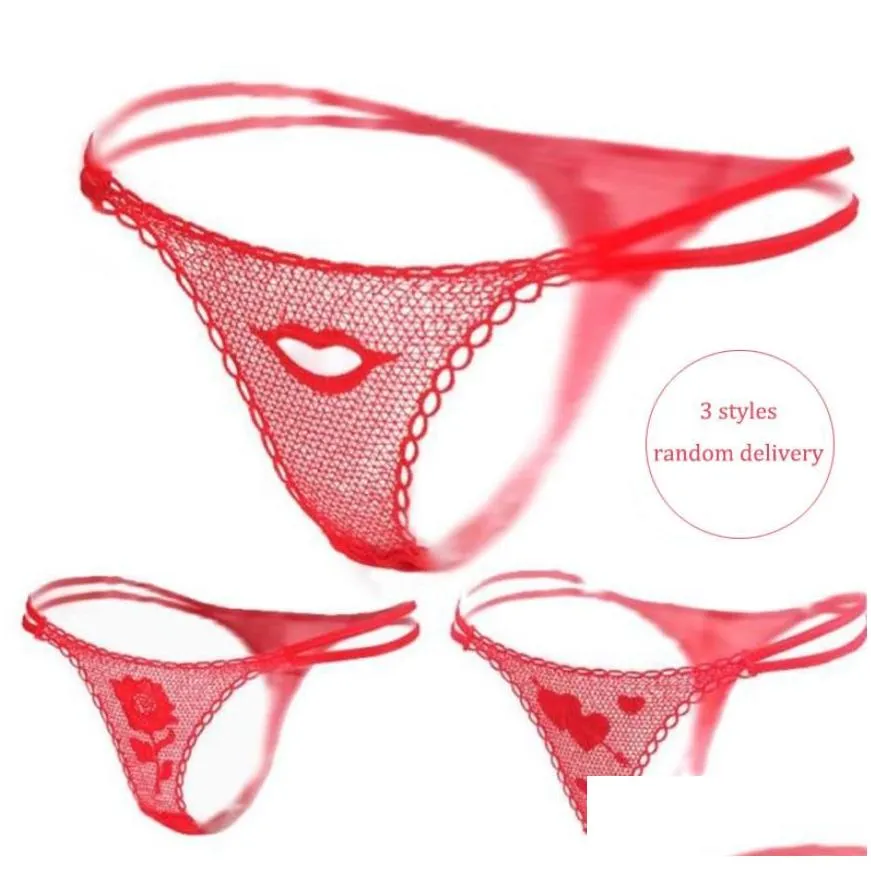 Other Health & Beauty Items Women Y Rose Lace G-String Briefs Thongs Romantic V-String Panties Packing In A Flower Size Valentine Gift Dh81S