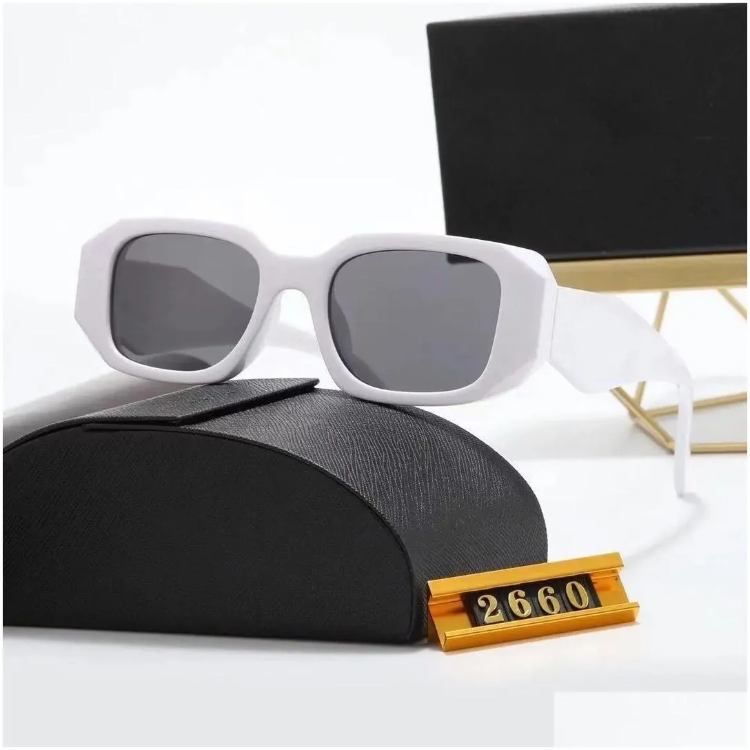 Sunglasses Designer Prad Sunglasses Women Eyeglasses Man P Glasses Black Clear Lens Outdoor Shades Square White Polarized For Mens La Dhnbt