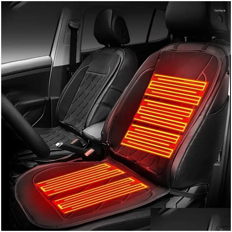 car seat covers heated chair cushion 12v cover adjustable temperature electric warming pads anti slip winter pad