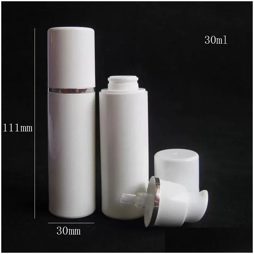 Packing Bottles Wholesale Portable 15Ml 30Ml 50Ml High Quality White Airless Pump Bottle -Travel Refillable Cosmetic Skin Care Cream D Dhiap