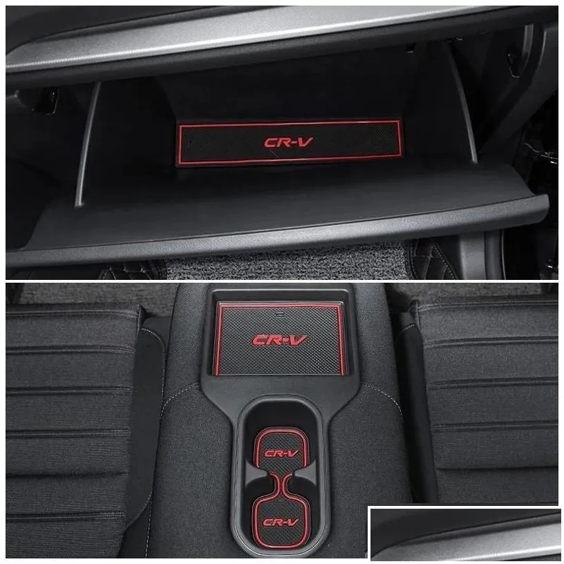 Other Auto Parts Other Parts Car Dashboard Anti-Skid Pad Door Slot Dustproof For Honda Crv Cr-V 2013 2014 Interior Accessories Drop De Dhvdf