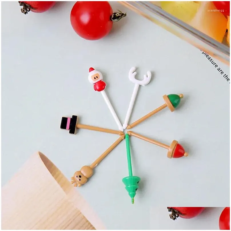 forks 1-4pcs toothpick paper jam creative and interesting durable selected materials delicate touch bento sign cartoon fruit fork