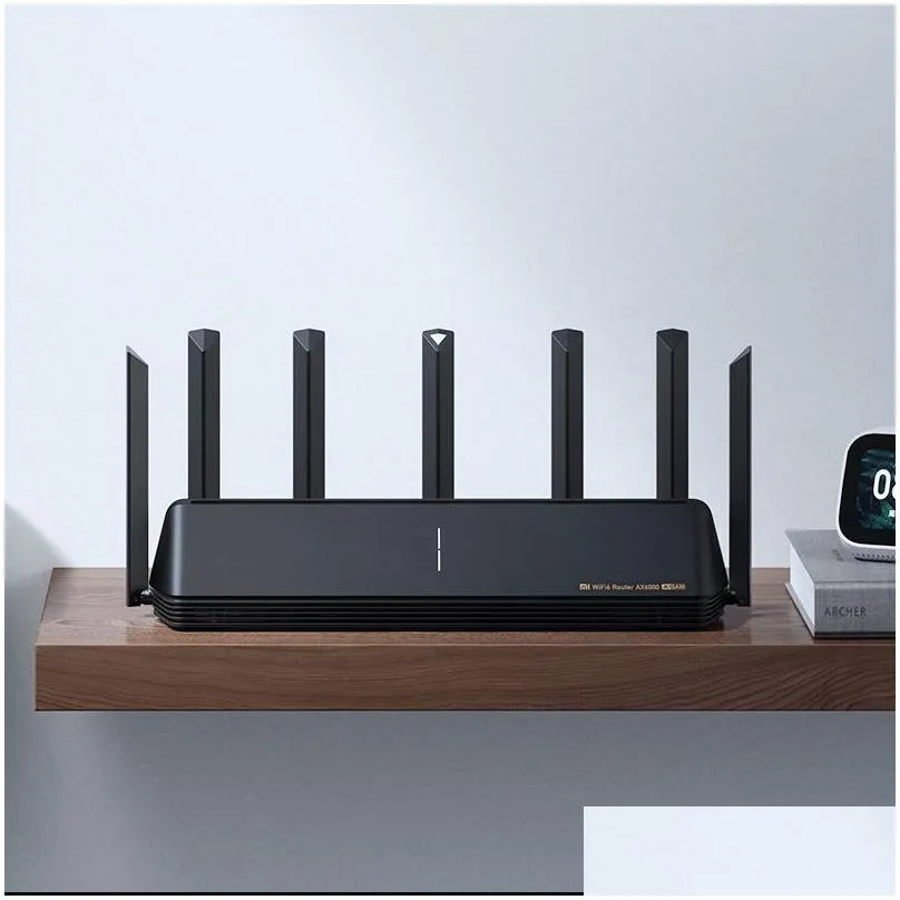 Routers Ax6000 Aiot Router 6000Mbs Wifi6 Vpn 512Mb Qualcomm Cpu Mesh Repeater External Signal Network Amplifier Mi Home Drop Delivery Dh8Af