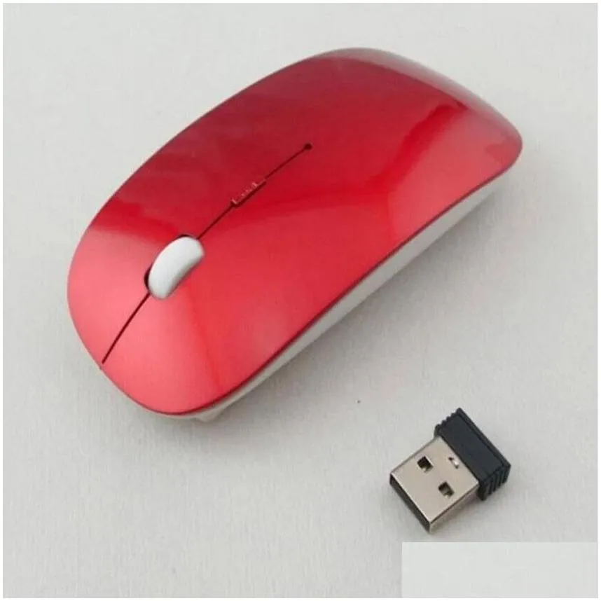 Mice 2.4G Wireless Mouse Optical Usb Receiver 1200Dpi 3D Bluetooth Mice For Laptops Pc Computer Desktop At Home Office Drop Delivery C Dhf6H