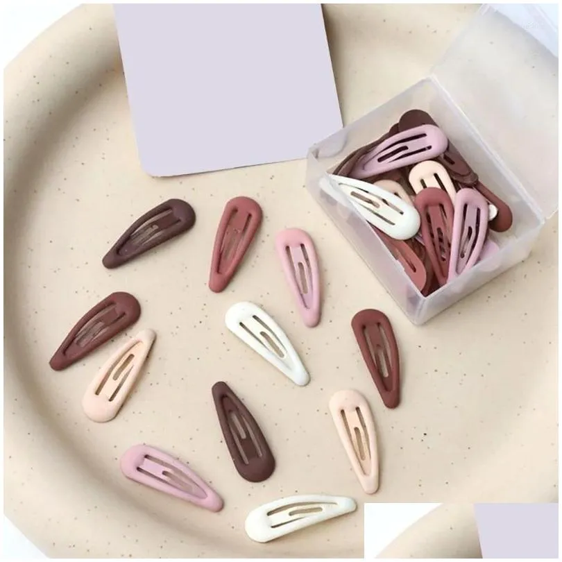 hair accessories n80c girls barrettes child cute spring hairpins baby style snap clips 30pcs