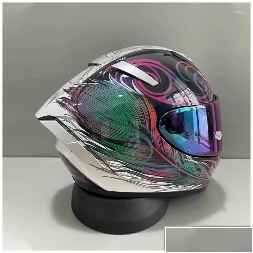 Motorcycle Helmets X14 Helmet X-Fourteen X-Spirit Iii Kujaku Tc10 Fl Face Racing Casco De Motocicleta Drop Delivery Mobiles Motorc Dhemm