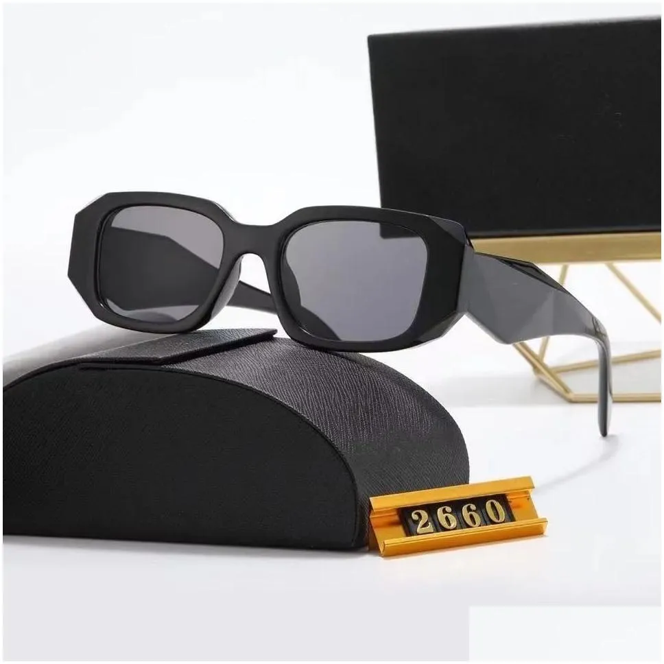 Sunglasses Designer Prad Sunglasses Women Eyeglasses Man P Glasses Black Clear Lens Outdoor Shades Square White Polarized For Mens La Dhnbt