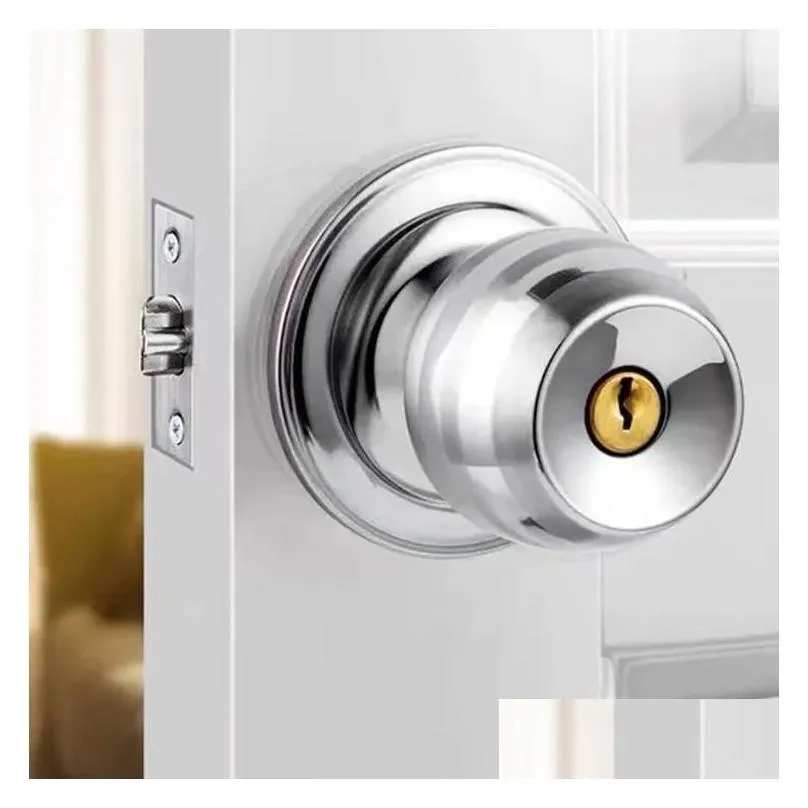 Door Locks Locks Circar Ball Lock For Household Use Indoor Door Bedroom Bathroom Oldfashioned Room Drop Delivery Home Garden Building Dhqno