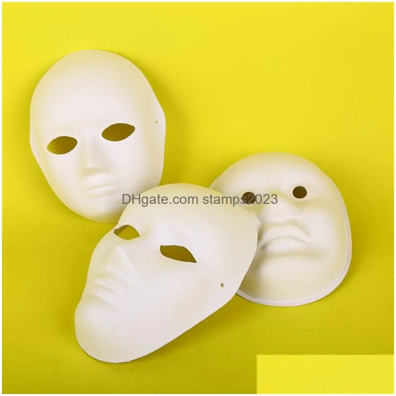 Party Masks Diy Party Mask Creative Painting Halloween Chirstmas Children Women Men Half Face Fl Masks Hha666 Drop Delivery Home Garde Dhoog