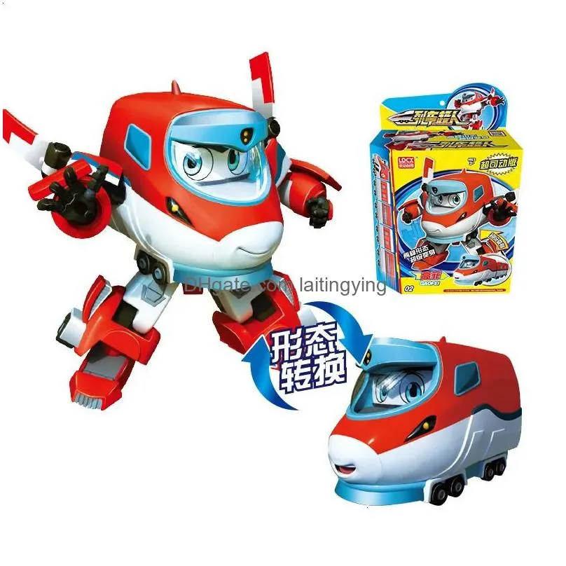 abs mini china high-speed railway super train robot transformation toy deformation car action figure chsr toys for kids gift 240130