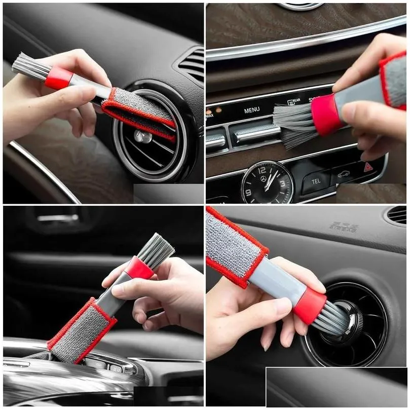 interior decorations car air-conditioner outlet cleaning tool mti-purpose dust brush accessories drop delivery automobiles motorcycles