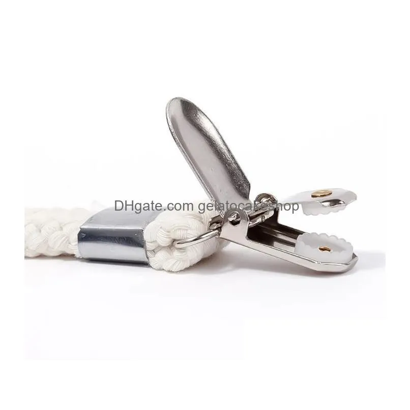 bath towel clip sturdy hanging makeup organizer versatile metal braided cotton loop clothes clamps