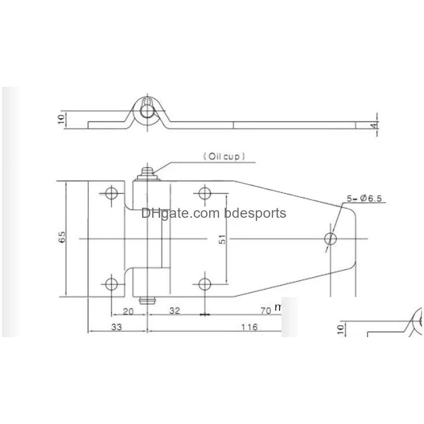 Other Door Hardware 2 Styles Stainless Steel Container Door Hinge Refrigerated Cold Store Compartment Fitting Truck Van Express Car Ha Dh7Yx