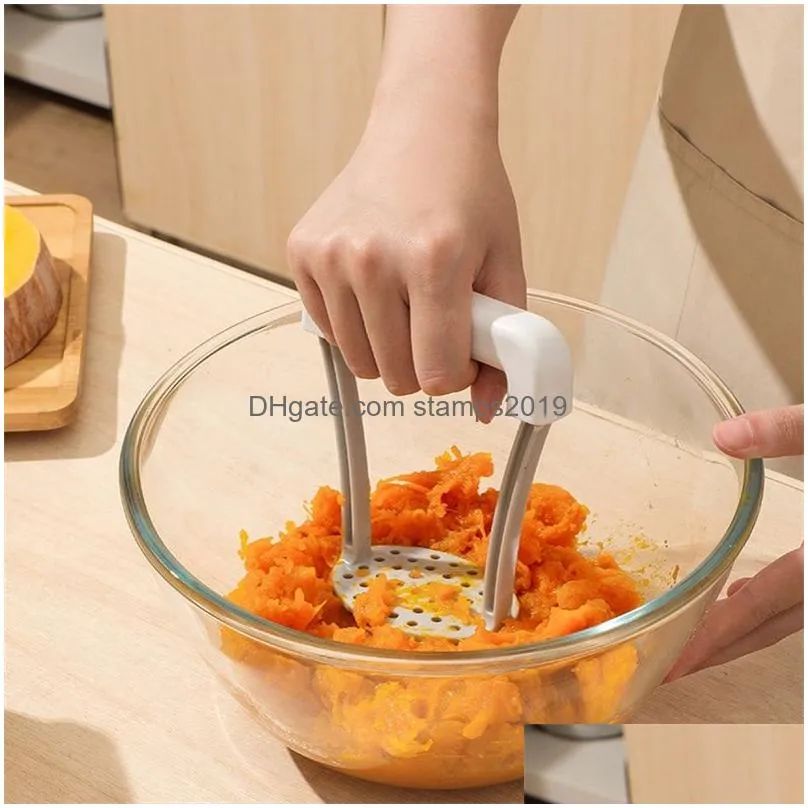 manual potato masher plastic pressed potato smasher portable kitchen tool for babies food kitchen gadgets