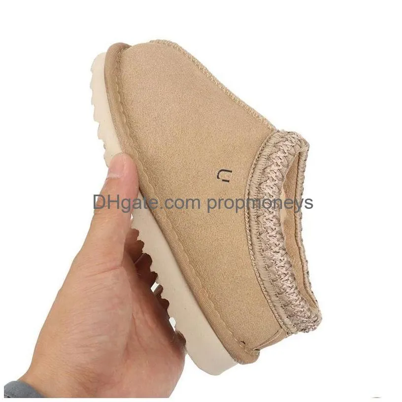 Slipper Kids Toddler Boots Tasman Slippers Tazz Australia Baby Shoes Chestnut Fur Slides Real Leather Tra Mini Boot Winter Mustard See Dhdoi