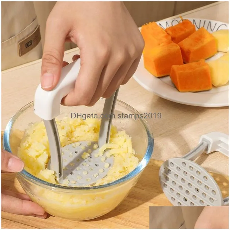 manual potato masher plastic pressed potato smasher portable kitchen tool for babies food kitchen gadgets