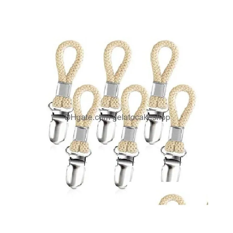 bath towel clip sturdy hanging makeup organizer versatile metal braided cotton loop clothes clamps