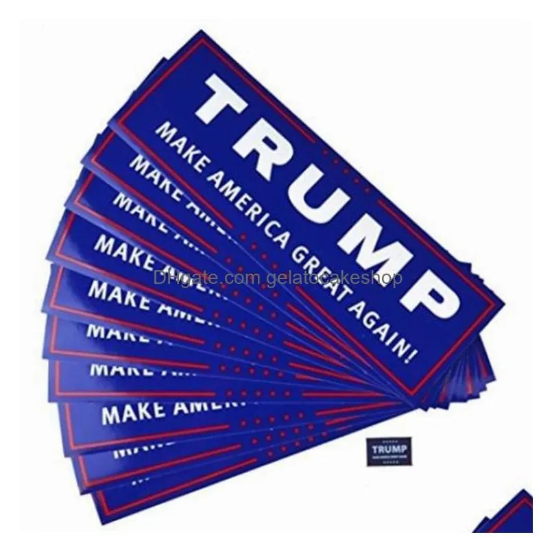 100pcs donald trump car stickers bumper sticker keep make america decal for car styling vehicle paster