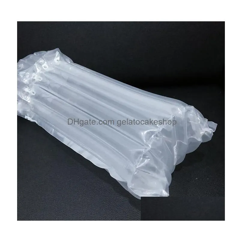 wholesale 328cm air dunnage bag air filled protective wine bottle wrap inflatable air cushion column wrap bags with pump