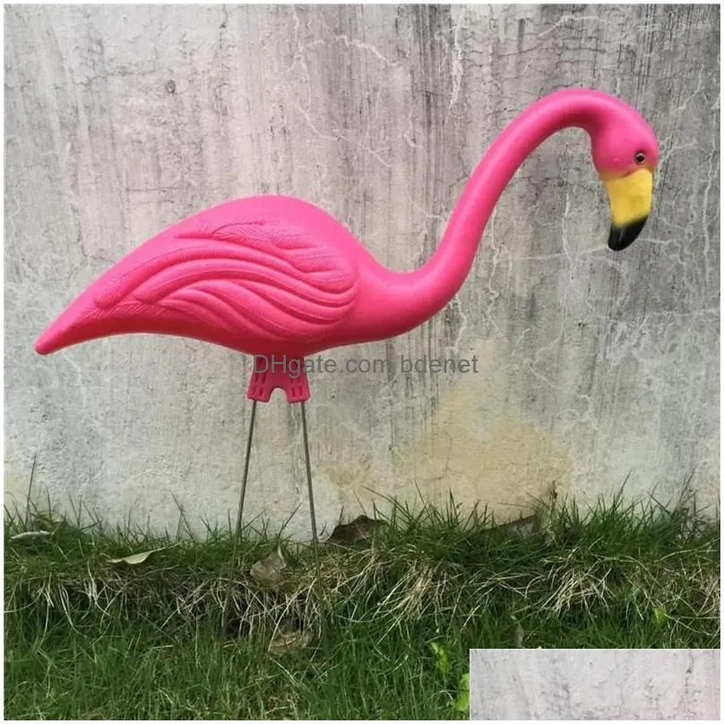 Garden Decorations Various Home Patio Pink Flamingo Ornament Bird Lawn Figurine Diy Drop Delivery Dhhqd