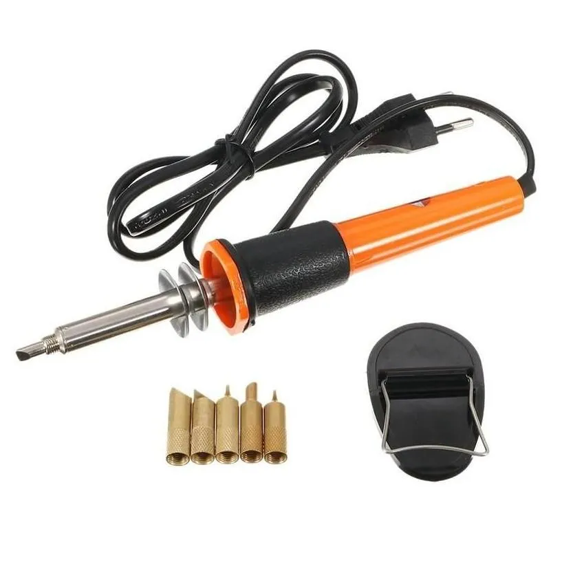 hand power tool accessories 110v220v 30w electric soldering iron pen wood burning set pencil burner with tips and eu plug2387826 drop