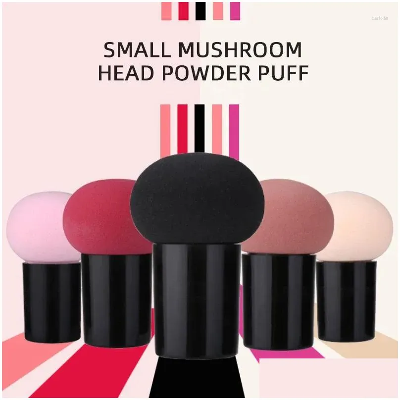 makeup sponges round head small mushroom puff sponge tool gourd do not eat powder air cushion bb and wet dual-use