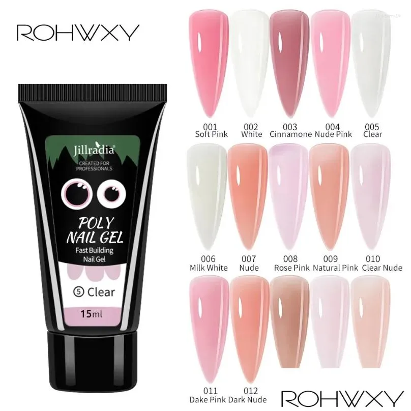 nail gel rohwxy uv building for manicure tools poly diy nails painting 15ml colors polish design
