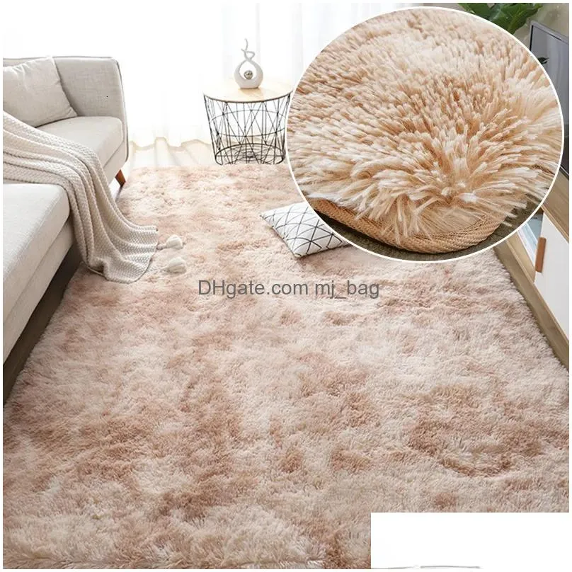 Carpets Gray Carpet For Living Room P Rug Bed Floor Fluffy Mats Antislip Home Decor Rugs Soft Veet Kids Blanket 230923 Drop Delivery Dh31E