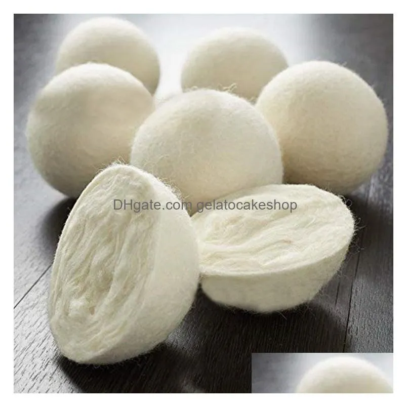 100 natural wool dryer balls premium reusable natural fabric softener static reduces helps dry clothes in laundry quicker