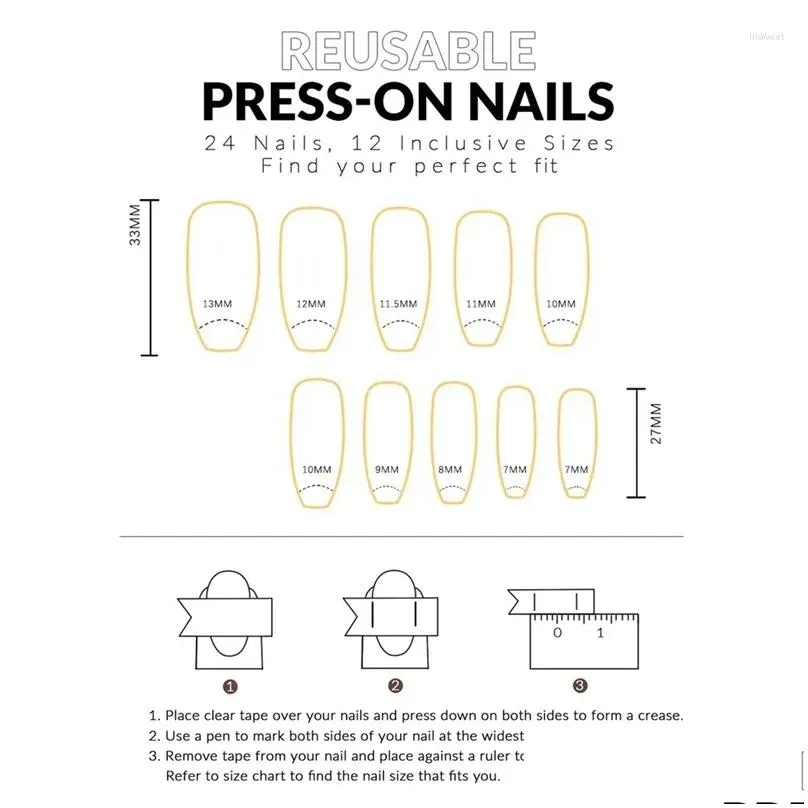 false nails applique diamond graffiti long coffin nail tip detachable press on manicure