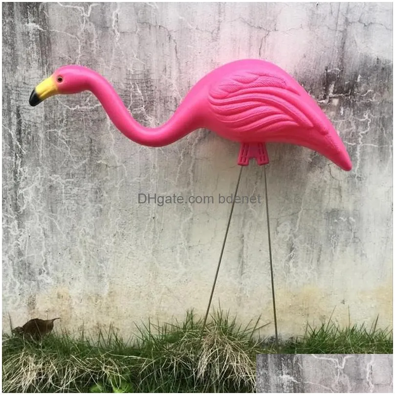 Garden Decorations Various Home Patio Pink Flamingo Ornament Bird Lawn Figurine Diy Drop Delivery Dhhqd